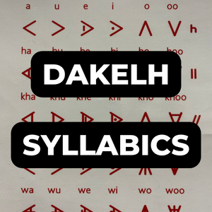 Dakelh syllabics poster.